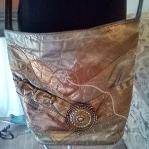 Vintage Samir Leather Crossbody Shoulder Bag